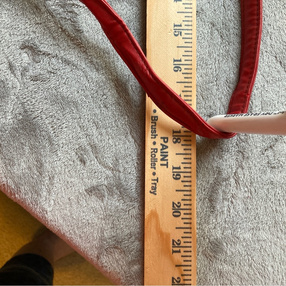 Red Leather Shoulder or Crossbody Bag | Unbranded - Picture 15 of 15